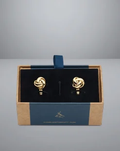Cufflinks|Evening Accessories<Charles Tyrwhitt Knot Cufflinks - Gold