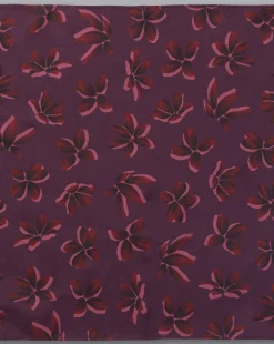 Pocket Squares<Charles Tyrwhitt Large Floral Print Silk Pocket Square - Blackberry Purple
