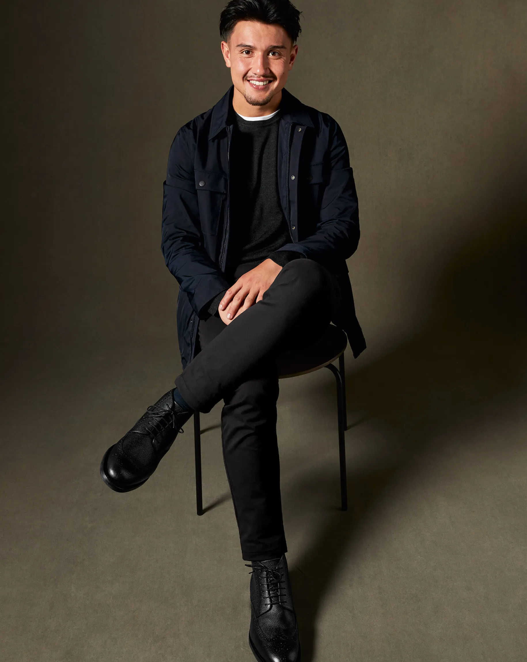 Boots|Black Shoes<Charles Tyrwhitt Leather Brogue Boots - Black
