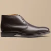 Boots|Brown Shoes<Charles Tyrwhitt Leather Chukka Boots - Dark Chocolate