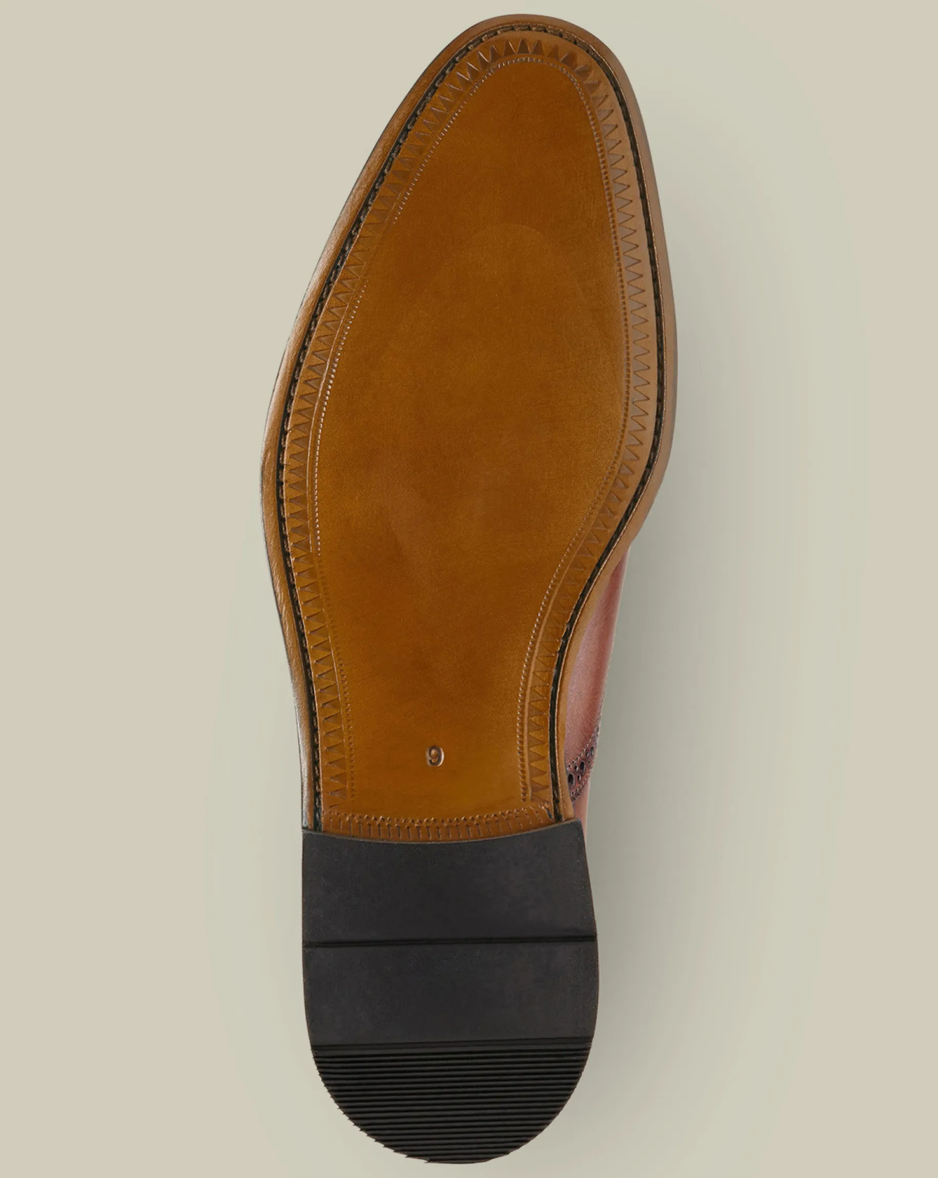 Smart Shoes|Brown Shoes<Charles Tyrwhitt Leather Oxford Brogue Shoes - Dark Tan