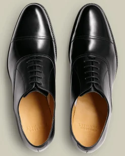 Smart Shoes|Black Shoes<Charles Tyrwhitt Leather Oxford Shoes - Black