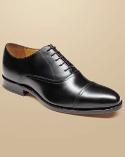 Smart Shoes|Black Shoes<Charles Tyrwhitt Leather Oxford Shoes - Black