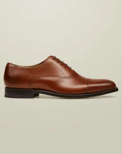 Smart Shoes|Brown Shoes<Charles Tyrwhitt Leather Oxford Shoes - Chestnut Brown