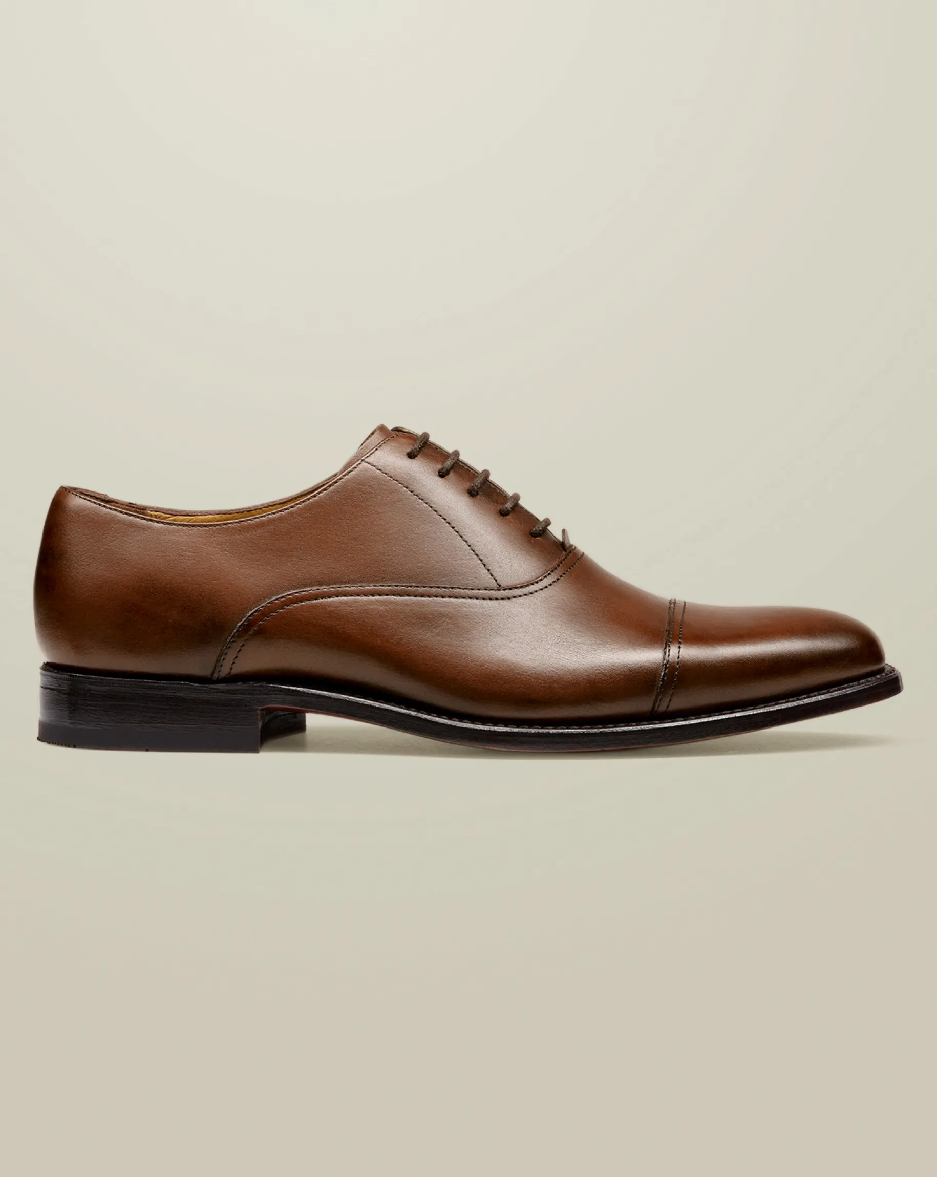 Smart Shoes|Brown Shoes<Charles Tyrwhitt Leather Oxford Shoes - Dark Tan