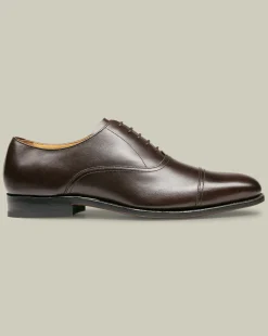 Smart Shoes|Brown Shoes<Charles Tyrwhitt Leather Oxford Shoes - Dark Chocolate