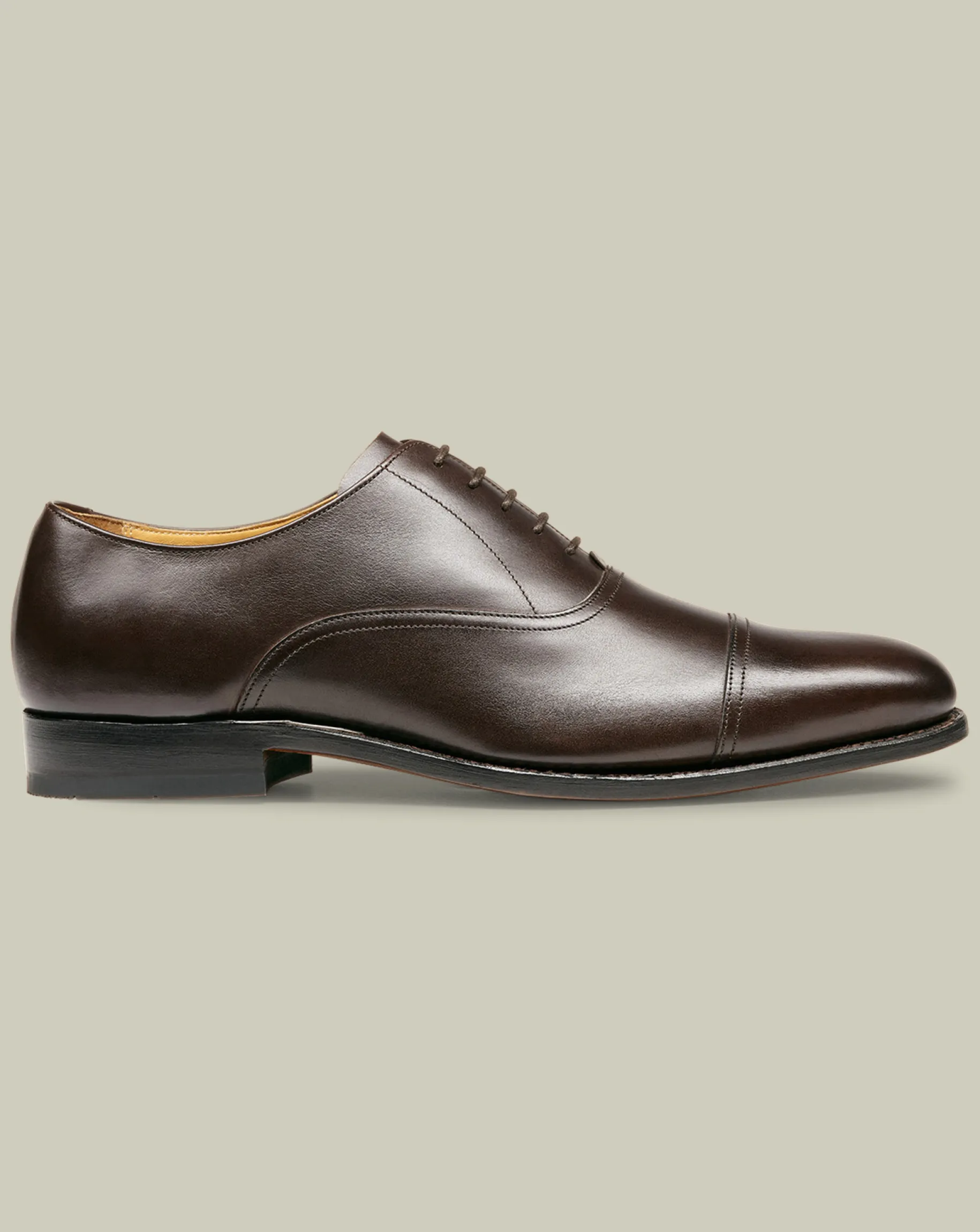 Smart Shoes|Brown Shoes<Charles Tyrwhitt Leather Oxford Shoes - Dark Chocolate