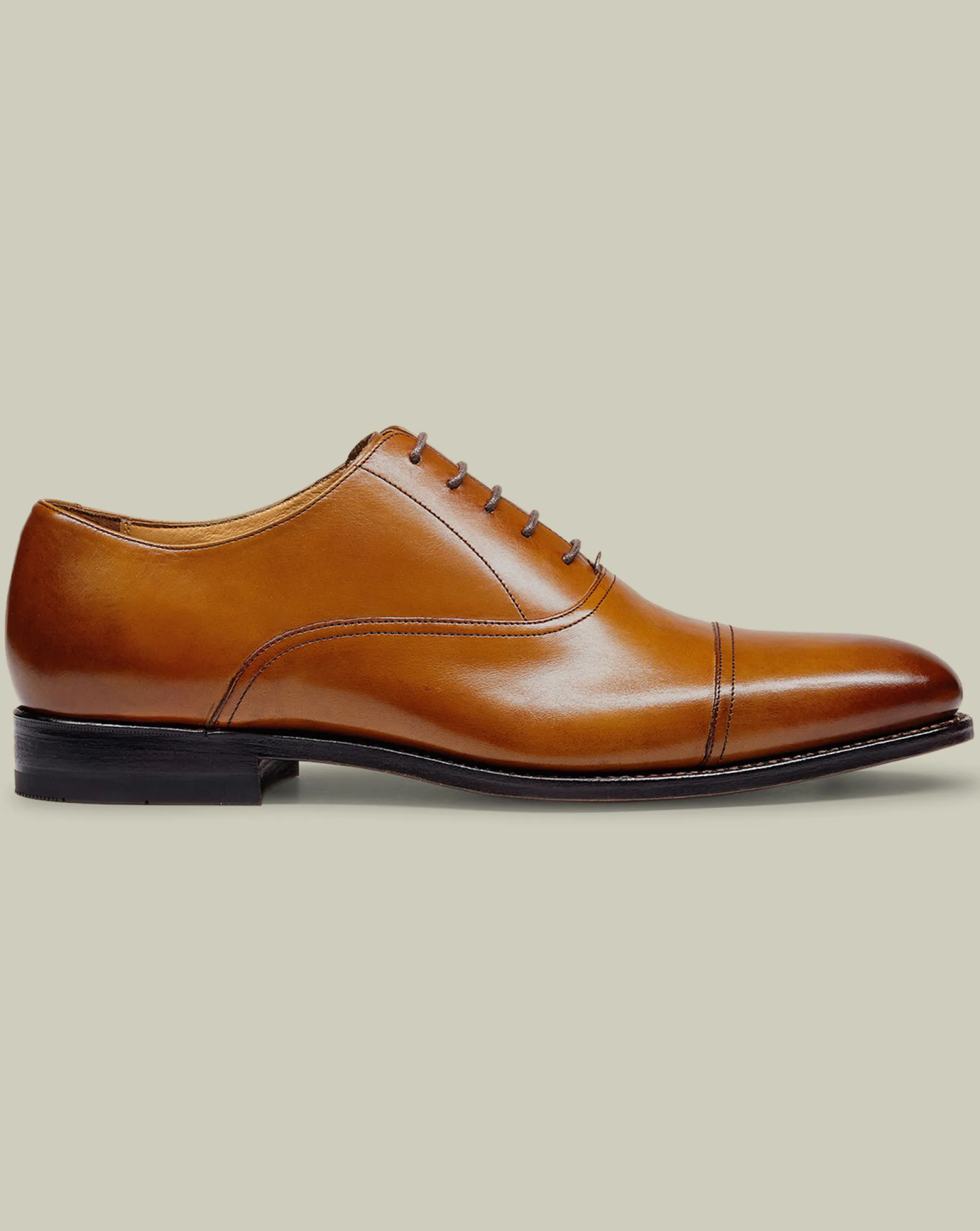 Smart Shoes|Brown Shoes<Charles Tyrwhitt Leather Oxford Shoes - Tan