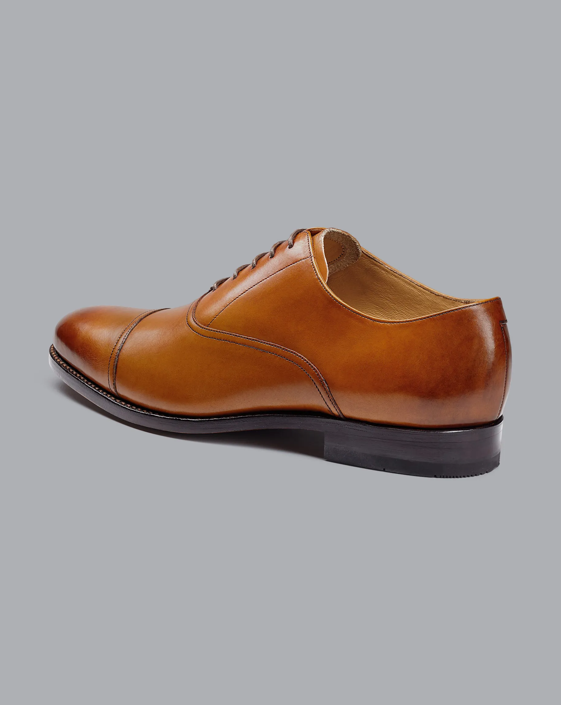 Smart Shoes|Brown Shoes<Charles Tyrwhitt Leather Oxford Shoes - Tan