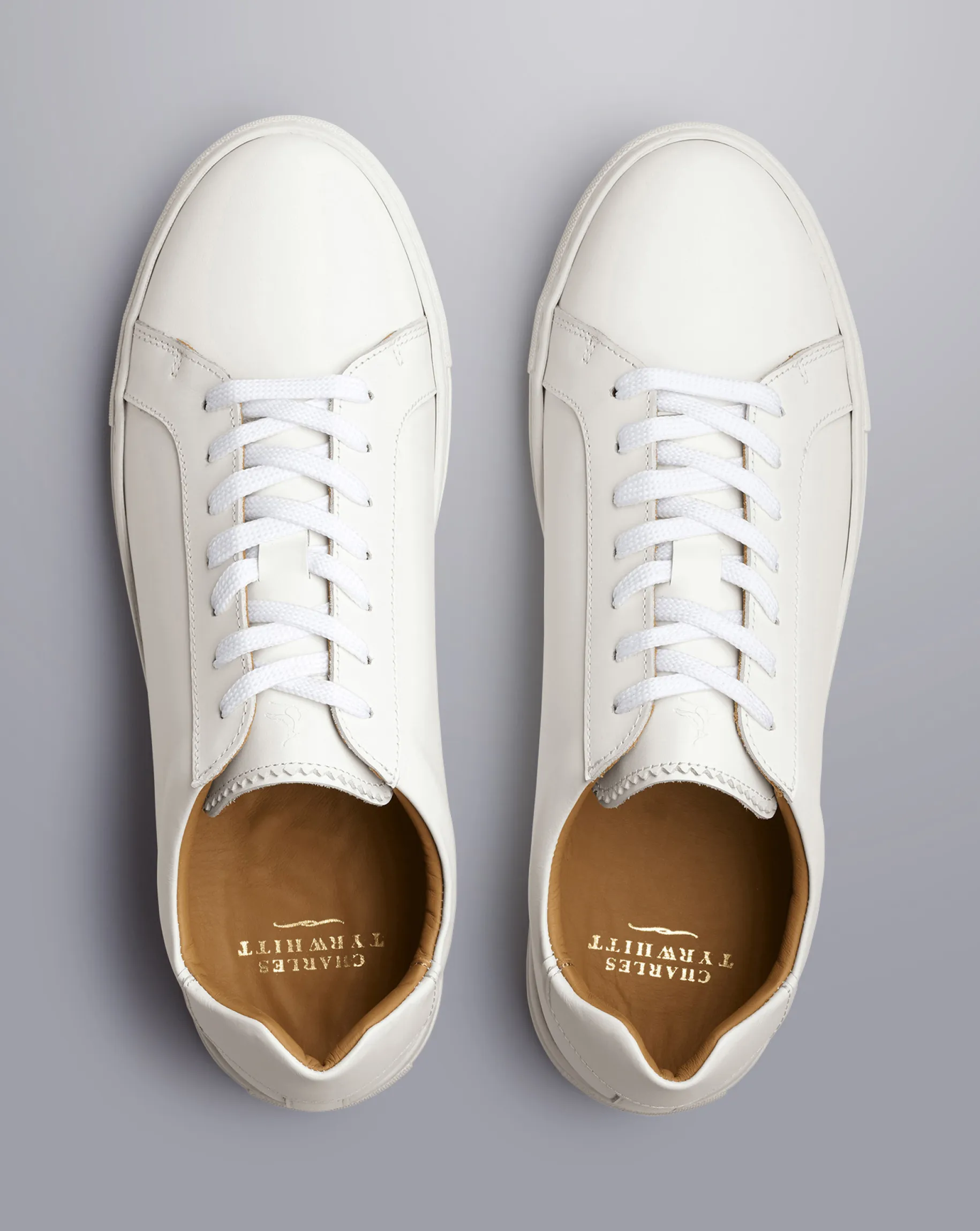 Sneakers<Charles Tyrwhitt Leather Sneakers - White