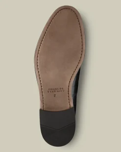 Loafers|Black Shoes<Charles Tyrwhitt Leather Tassel Loafers - Black