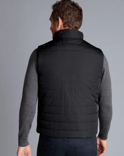 Golf Collection|Vests<Charles Tyrwhitt Lightweight Vest - Black