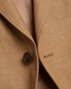 Coats & Jackets|Blazers<Charles Tyrwhitt Linen Cotton Jacket - Camel