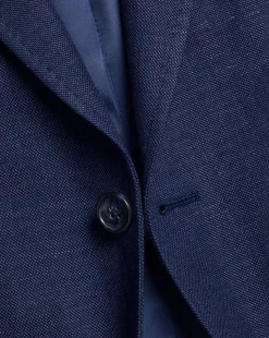 Coats & Jackets|Blazers<Charles Tyrwhitt Linen Cotton Jacket - Blue Indigo