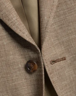 Linen Jackets|Races<Charles Tyrwhitt Linen Cotton Jacket - Taupe