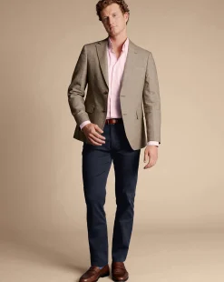 Linen Jackets|Races<Charles Tyrwhitt Linen Cotton Jacket - Taupe