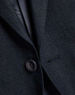 Coats & Jackets|Blazers<Charles Tyrwhitt Linen Jacket - Dark Navy