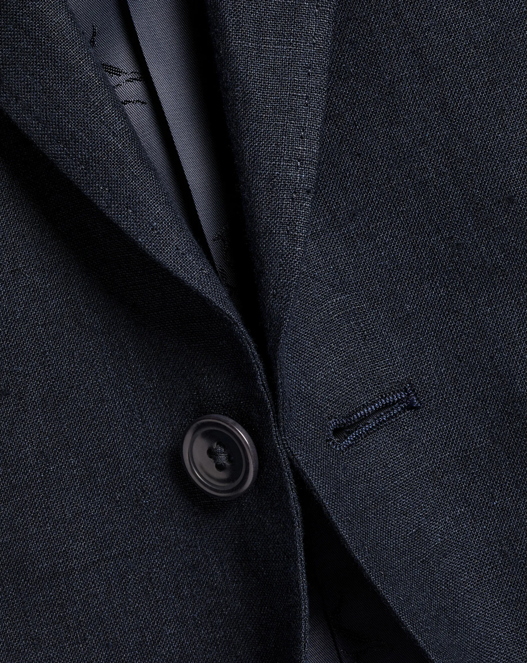 Coats & Jackets|Blazers<Charles Tyrwhitt Linen Jacket - Dark Navy