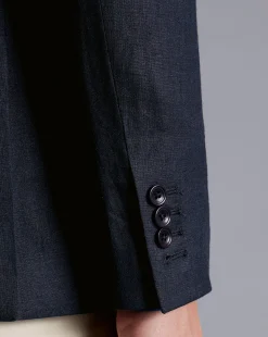 Coats & Jackets|Blazers<Charles Tyrwhitt Linen Jacket - Dark Navy