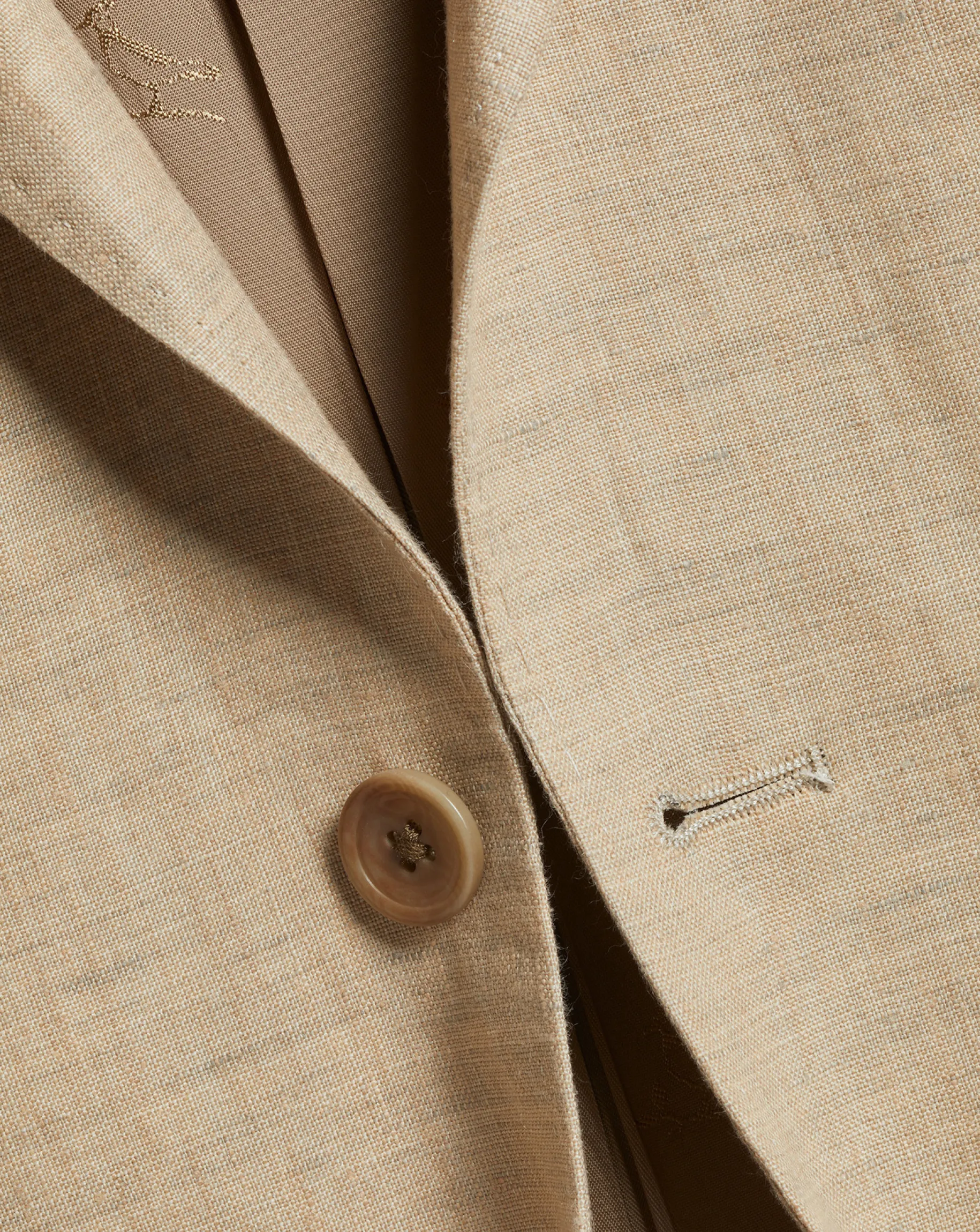 Coats & Jackets|Blazers<Charles Tyrwhitt Linen Jacket - Stone