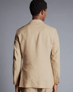 Coats & Jackets|Blazers<Charles Tyrwhitt Linen Jacket - Stone