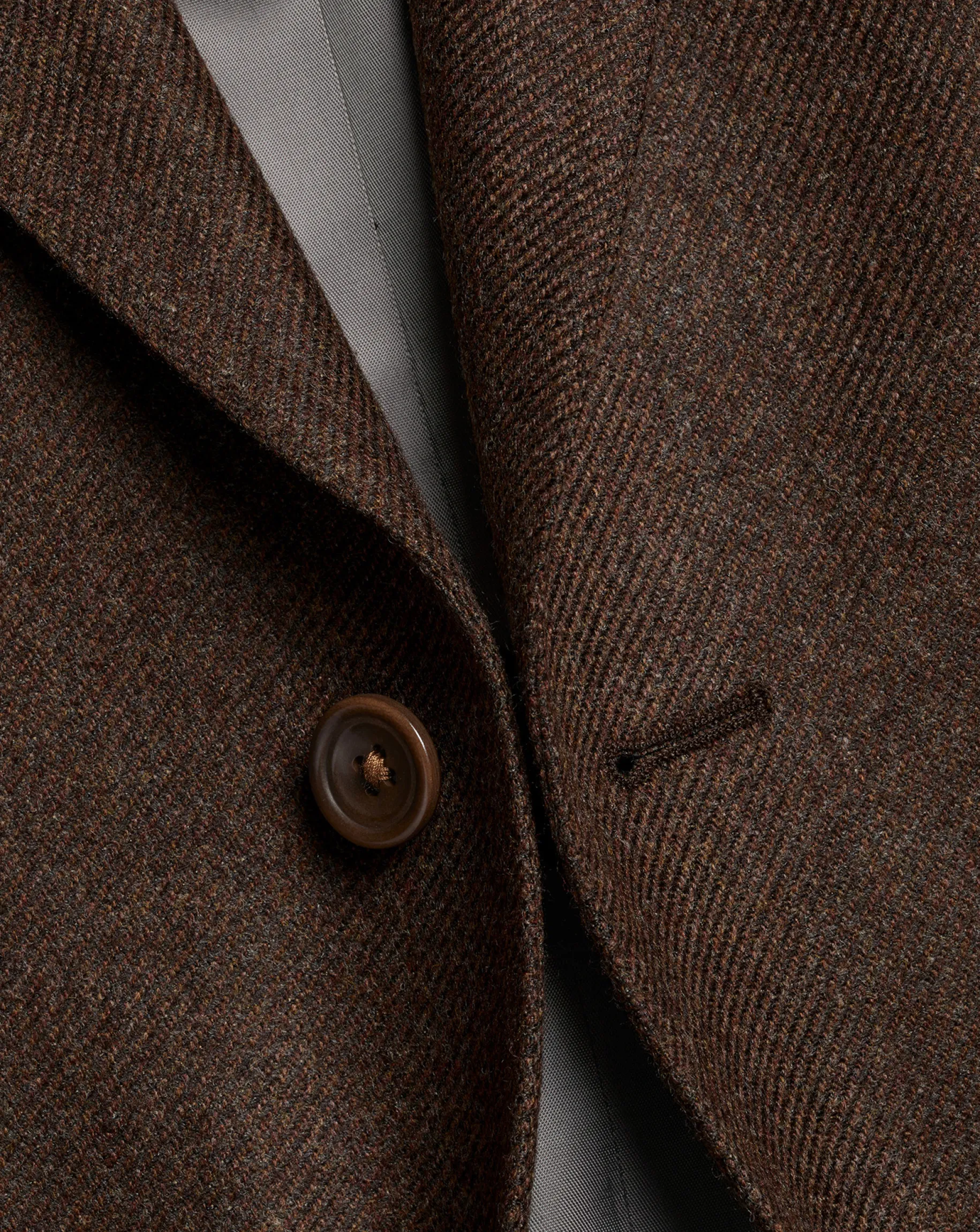 Coats & Jackets|Blazers<Charles Tyrwhitt Luxury Italian Twill Jacket - Toffee