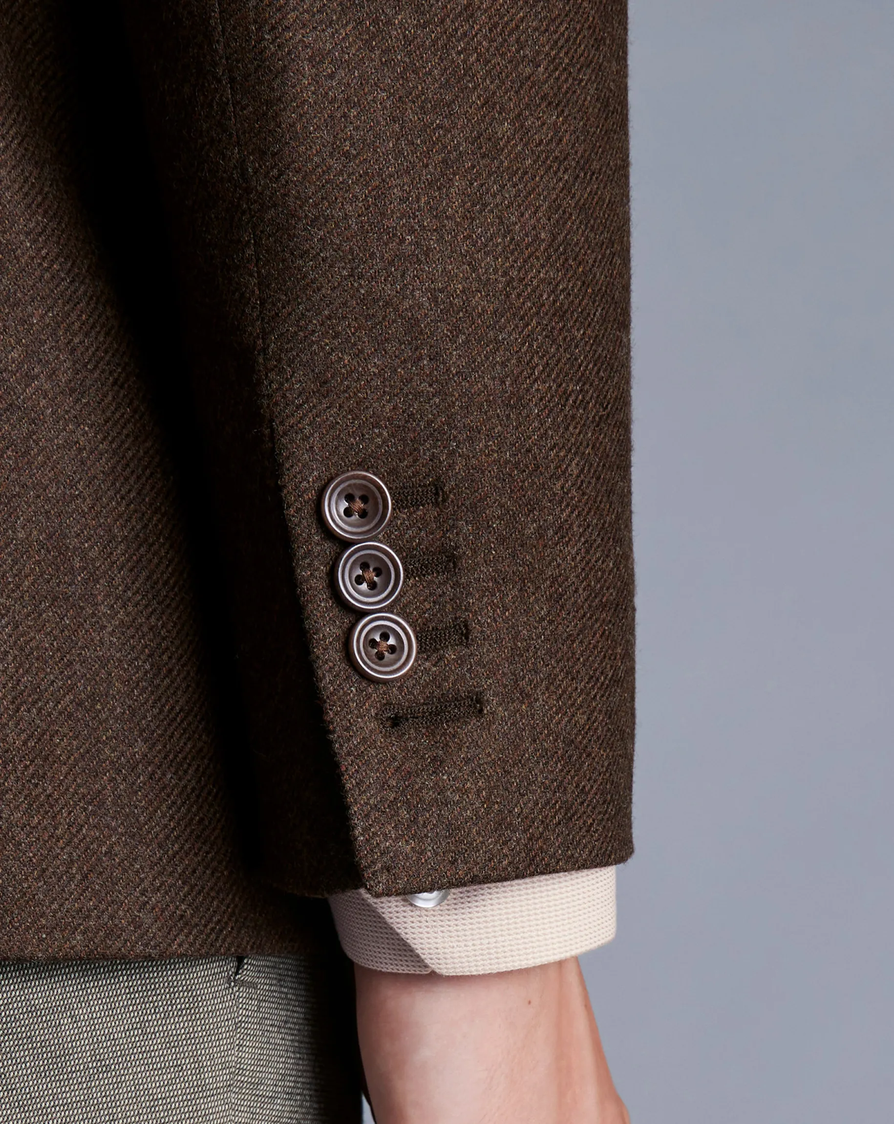 Coats & Jackets|Blazers<Charles Tyrwhitt Luxury Italian Twill Jacket - Toffee