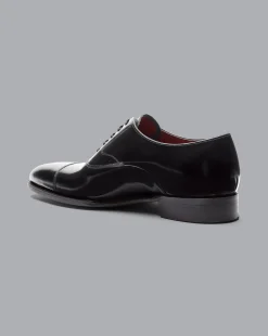 Black Tie|Smart Shoes<Charles Tyrwhitt Made in England High-Shine Leather Oxford Shoes - Black