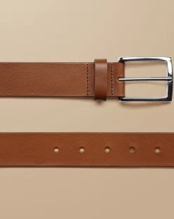 Belts & Suspenders|Leather Goods<Charles Tyrwhitt Made In England Leather Chino Belt - Tan