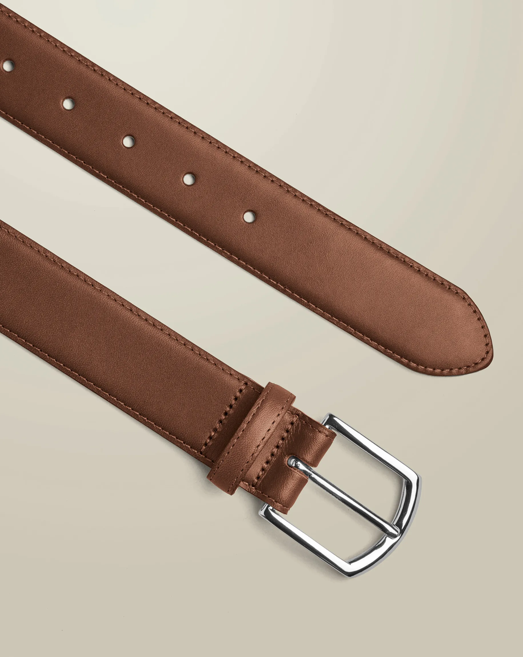 Belts & Suspenders|Leather Goods<Charles Tyrwhitt Made in England Leather Formal Belt - Tan