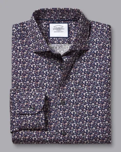 Liberty Print Shirts|Dress Shirts<Charles Tyrwhitt Made With Liberty Fabric Floral Print Semi-Spread Collar Shirt - Pink