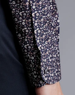 Liberty Print Shirts|Dress Shirts<Charles Tyrwhitt Made With Liberty Fabric Floral Print Semi-Spread Collar Shirt - Pink