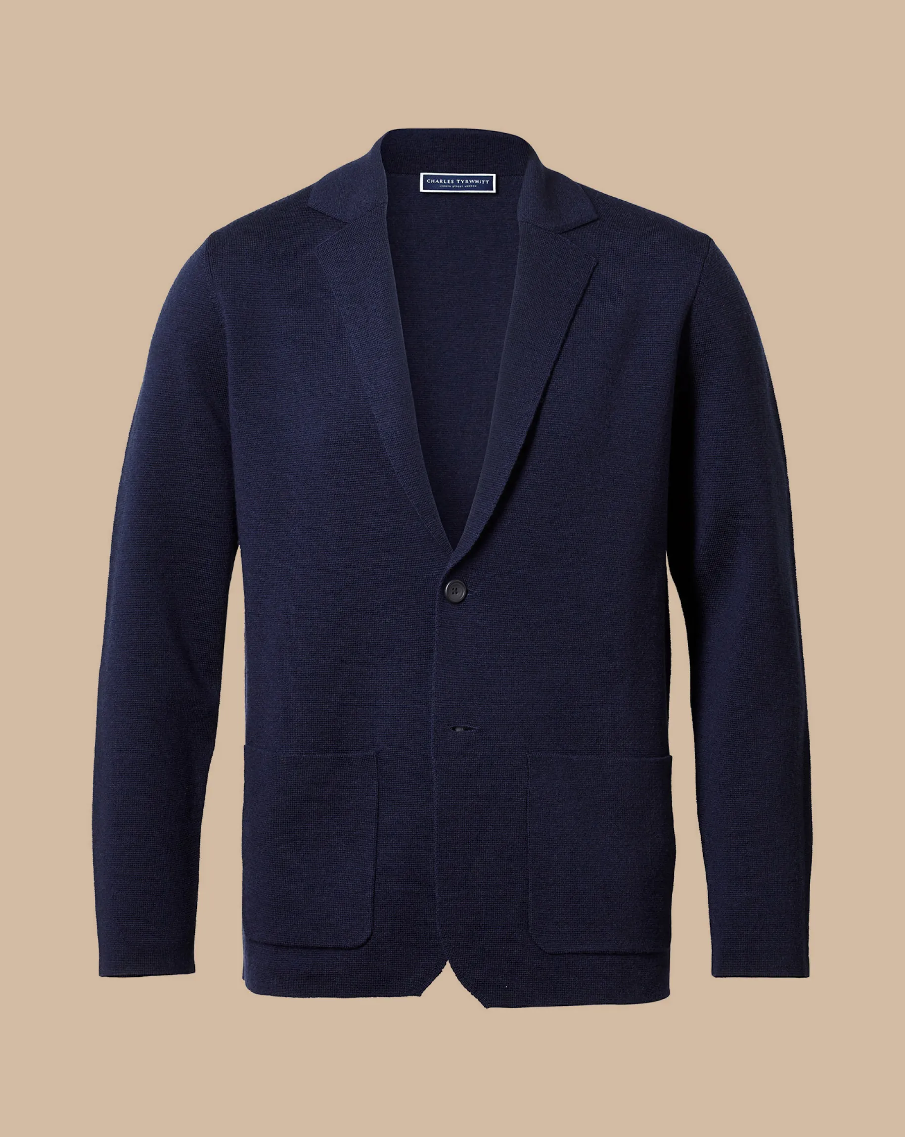 Blazers|Blue Sweaters<Charles Tyrwhitt Merino Blazer - Navy