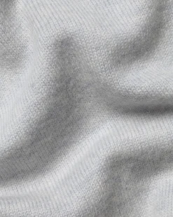 Cashmere Sweaters|Sweaters<Charles Tyrwhitt Merino Cashmere Button Neck Sweater - Silver