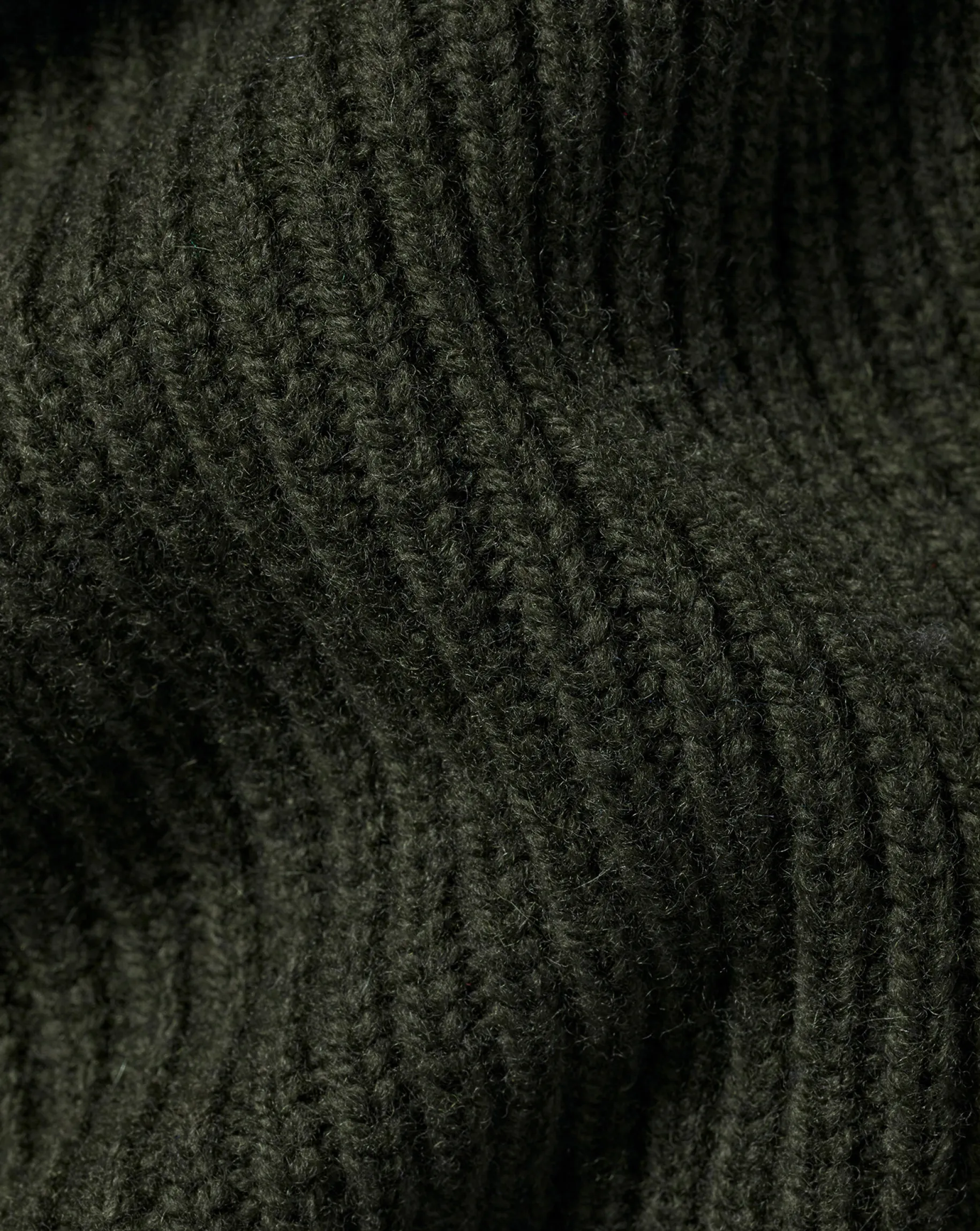 Cardigans|Green Sweaters<Charles Tyrwhitt Merino Chunky Shawl Neck Cardigan - Dark Olive