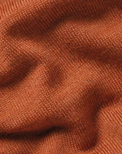Quarter Zip Sweaters|Sweaters<Charles Tyrwhitt Merino Quarter Zip Sweater - Orange