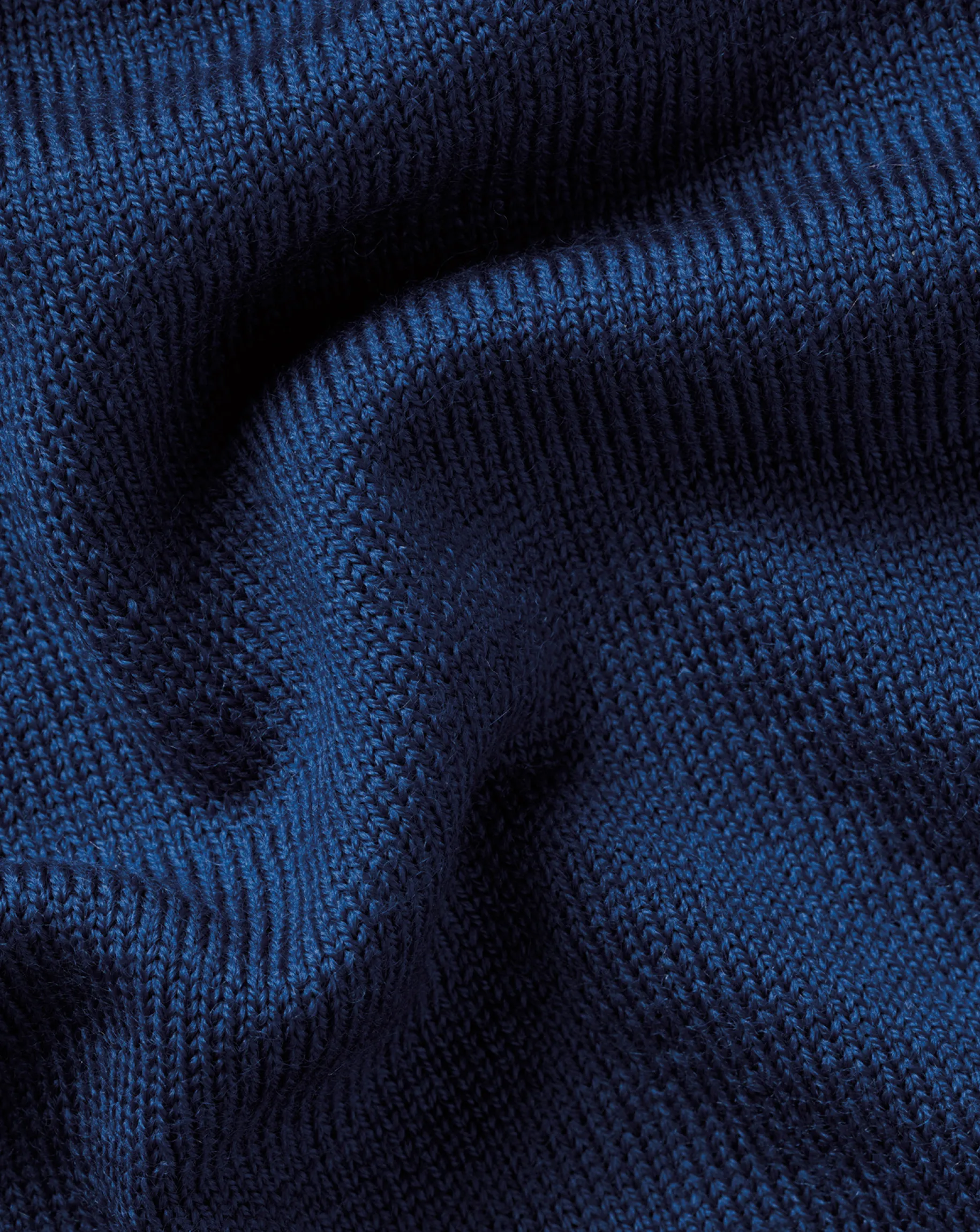 Quarter Zip Sweaters|Sweaters<Charles Tyrwhitt Merino Quarter Zip Sweater - Ocean Blue