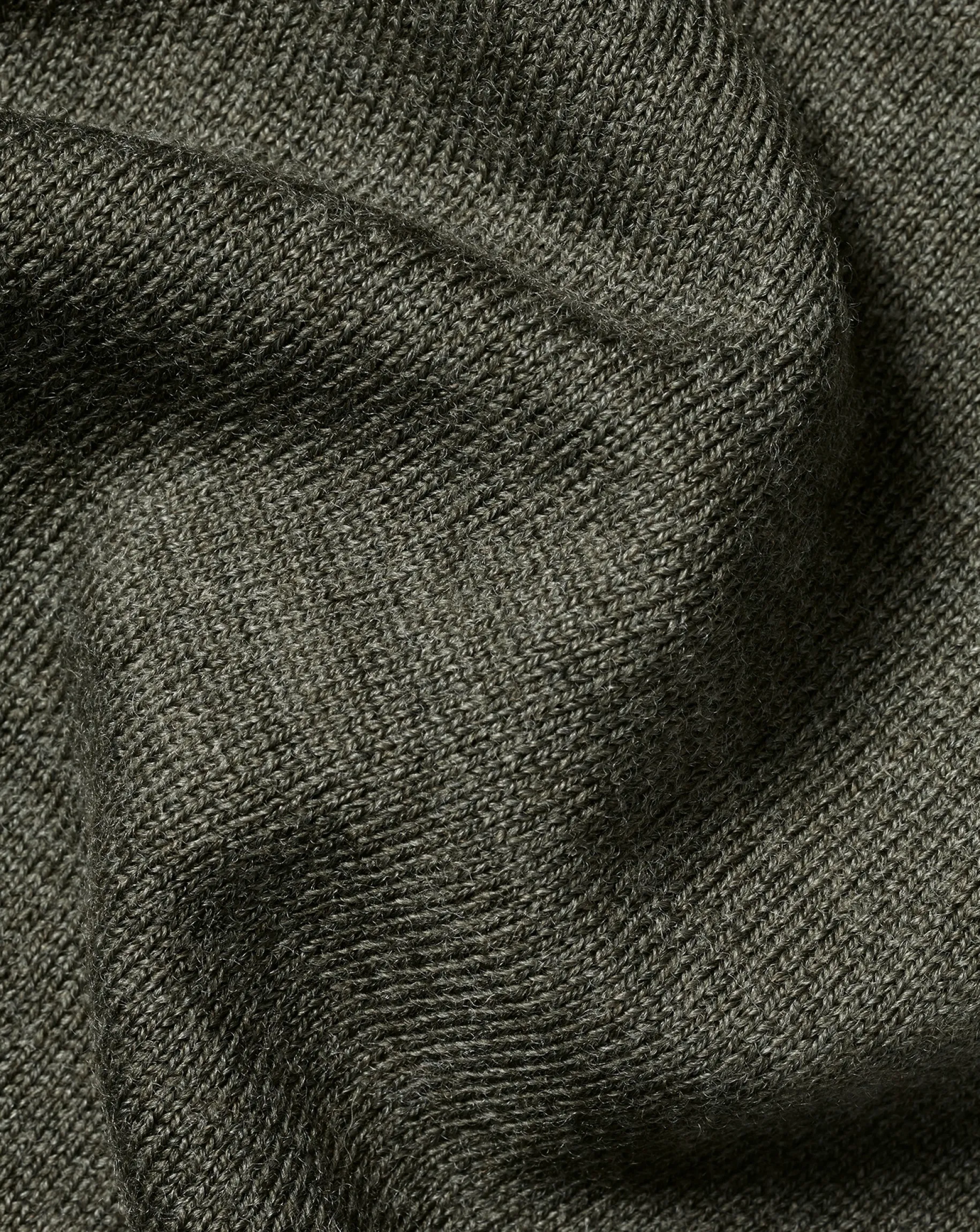 Quarter Zip Sweaters|Sweaters<Charles Tyrwhitt Merino Quarter Zip Sweater - Green Melange Olive