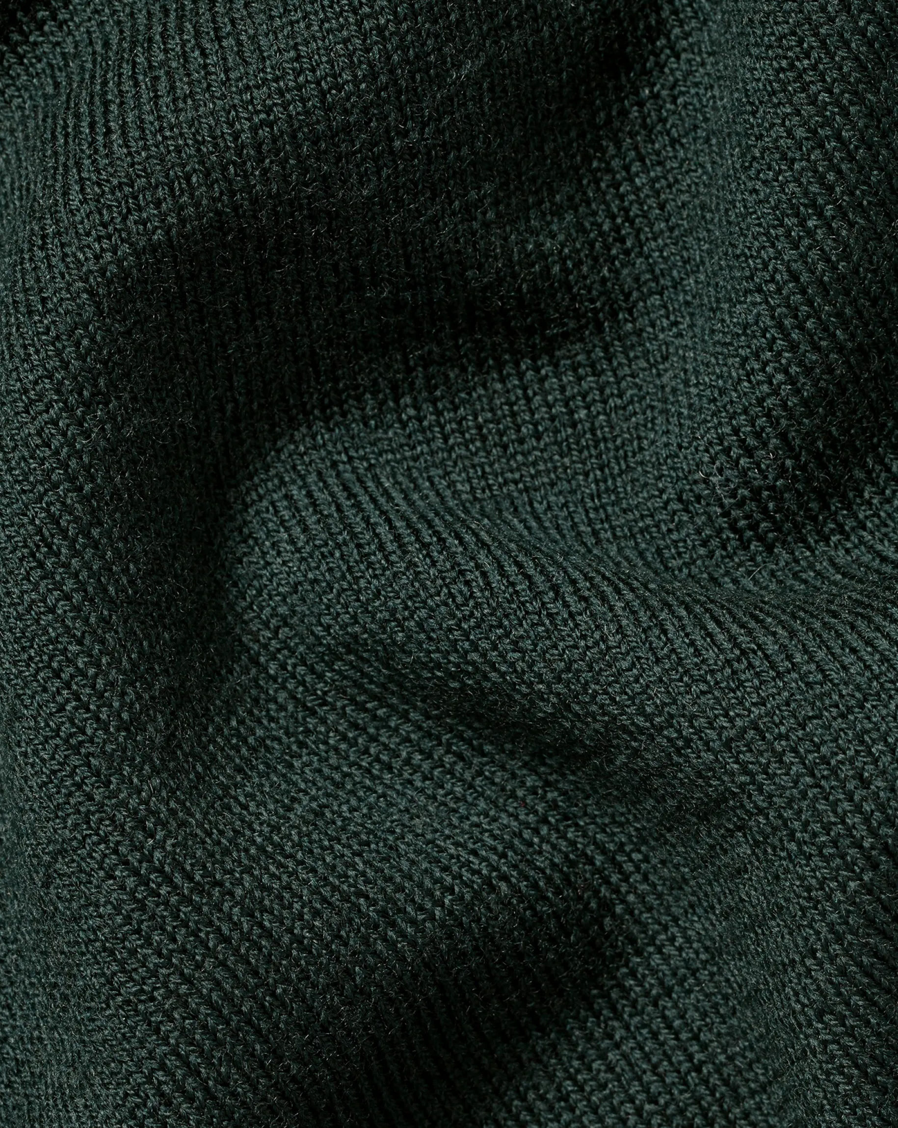 Green Sweaters|Quarter Zip Sweaters<Charles Tyrwhitt Merino Quarter Zip Sweater - Forest Green