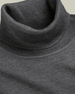 Seasonal Looks|Sweaters<Charles Tyrwhitt Merino Turtleneck Sweater - Grey