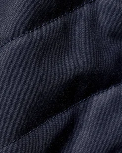 Golf Collection|Sweaters<Charles Tyrwhitt Merino Zip Through Hybrid Bomber Jacket - Navy