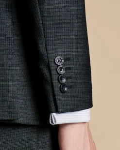 Suit Jackets|Blazers<Charles Tyrwhitt Micro Check Suit Jacket - Dark Grey