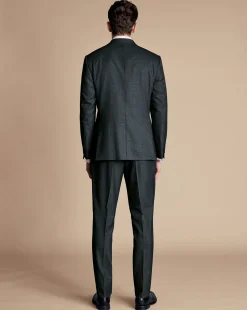 Suit Jackets|Blazers<Charles Tyrwhitt Micro Check Suit Jacket - Dark Grey