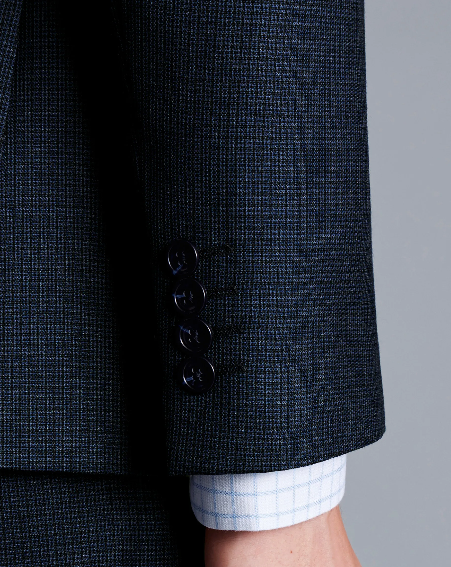 Suit Jackets|Blazers<Charles Tyrwhitt Micro Check Suit Jacket - Ink Blue
