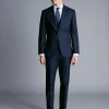 Vests<Charles Tyrwhitt Micro Check Suit Vest - Ink Blue