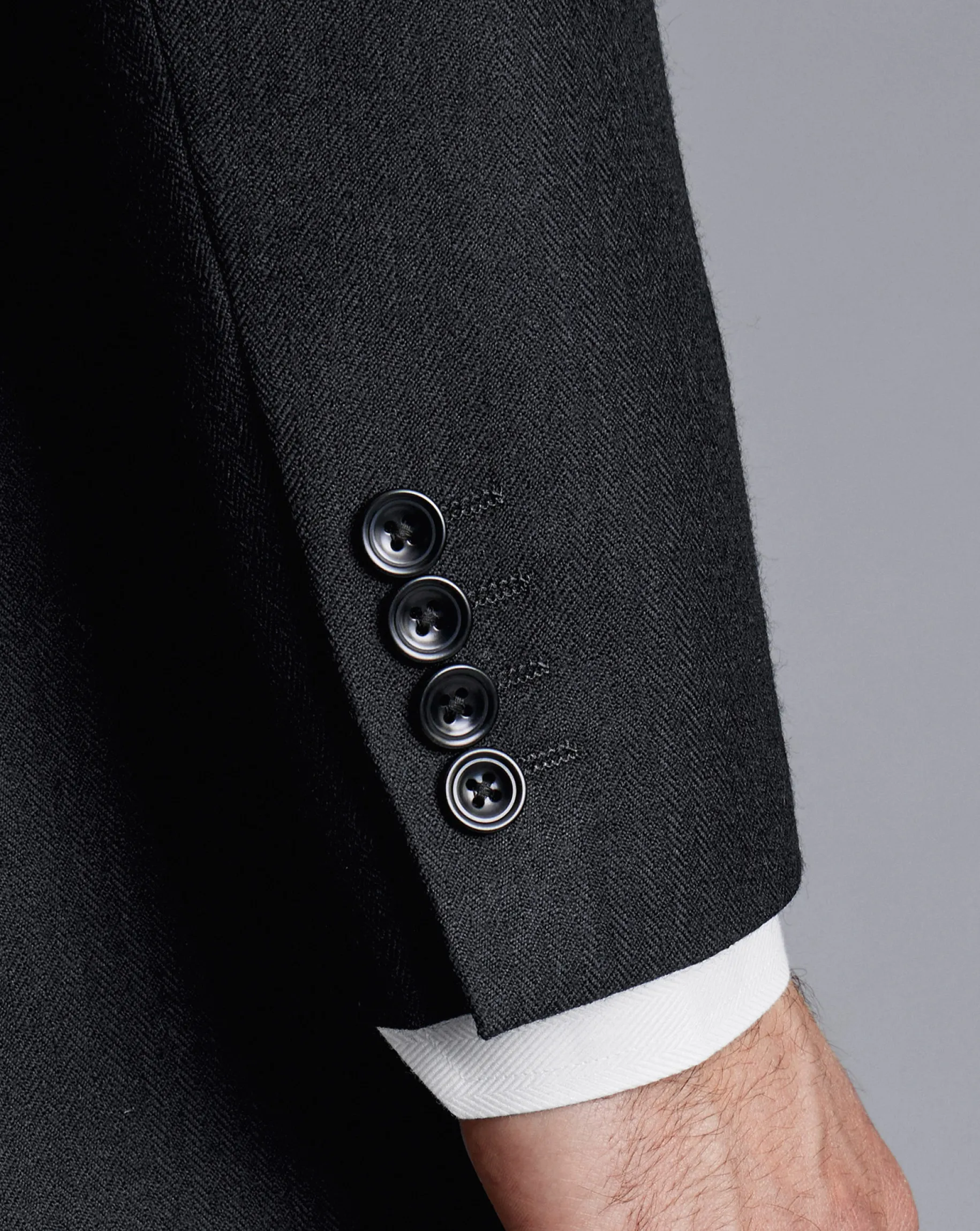Suit Jackets<Charles Tyrwhitt Morning Suit Tail Coat - Black Herringbone
