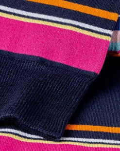 Accessories<Charles Tyrwhitt Multi Block Stripe Socks - Navy