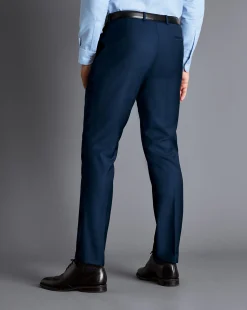 Suit Pants|Pants & Shorts<Charles Tyrwhitt Natural Stretch Twill Suit Pants - Royal Blue