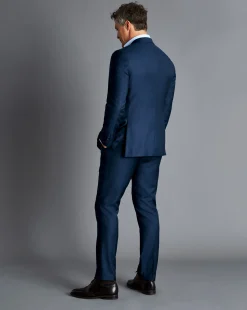 Suit Pants|Pants & Shorts<Charles Tyrwhitt Natural Stretch Twill Suit Pants - Royal Blue