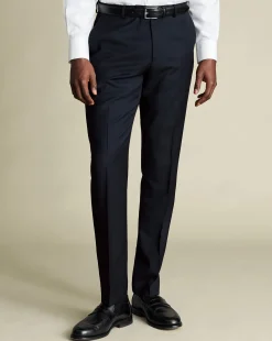 Suit Pants<Charles Tyrwhitt Natural Stretch Twill Suit Pants - Navy